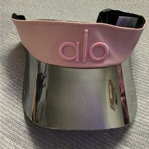 ALO Yoga Pink and Silver Visor